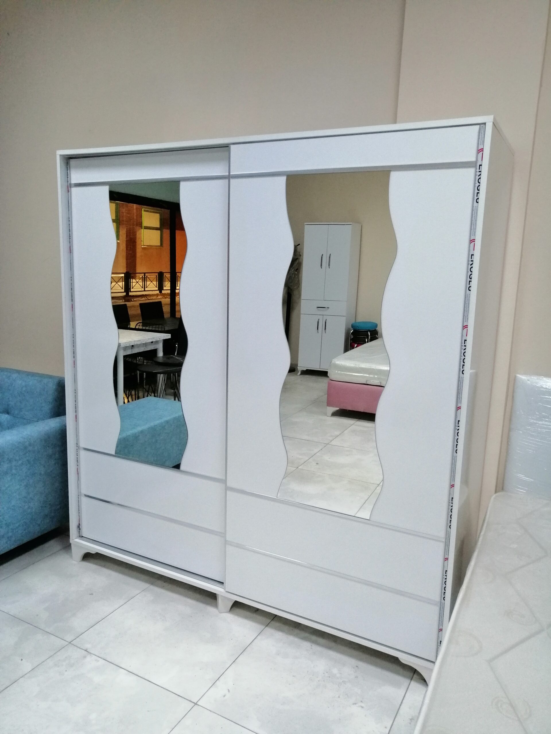 Nur Dekor Sürgülü Gardırop