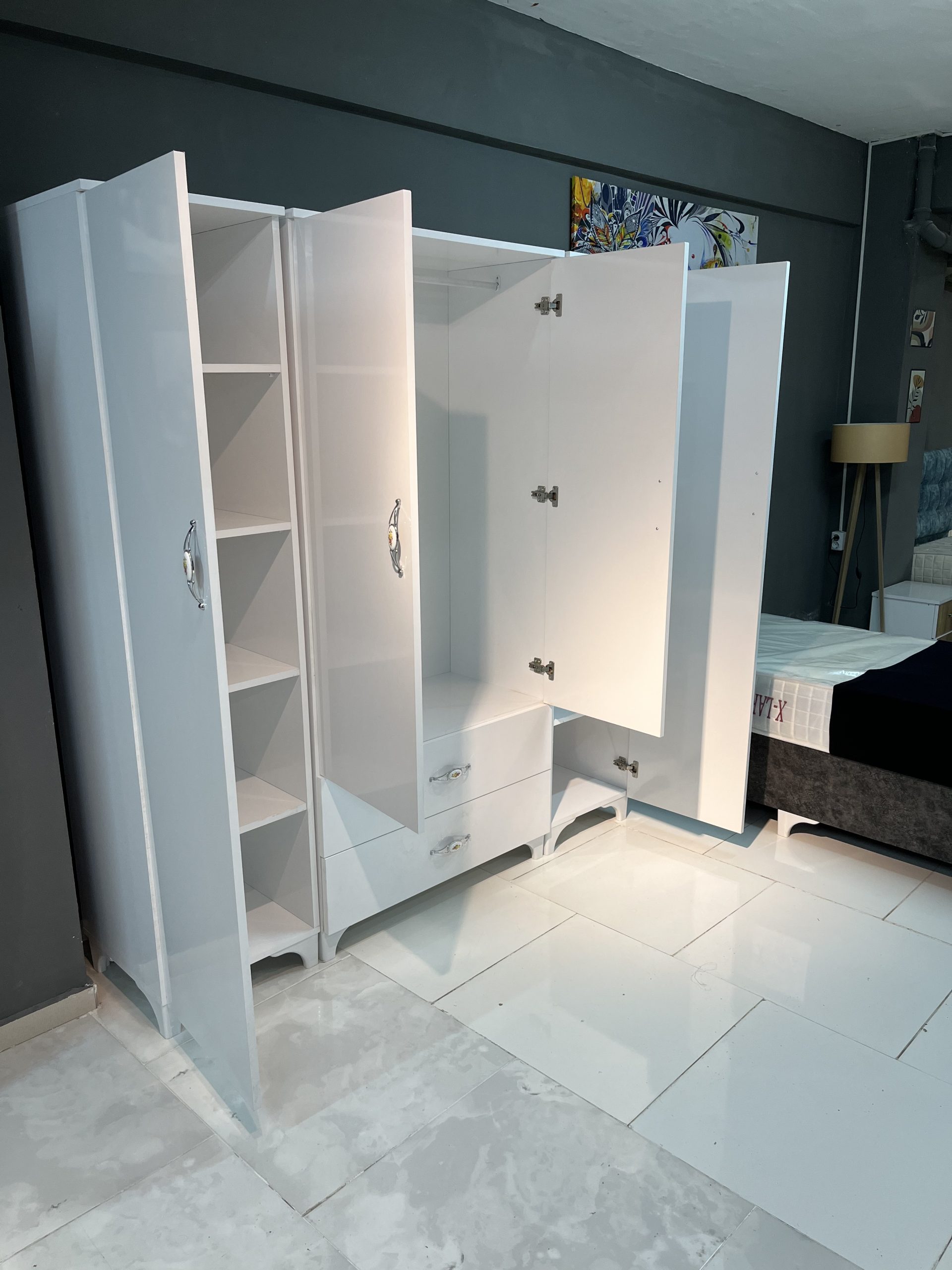 180'lik Modüler Gardırop