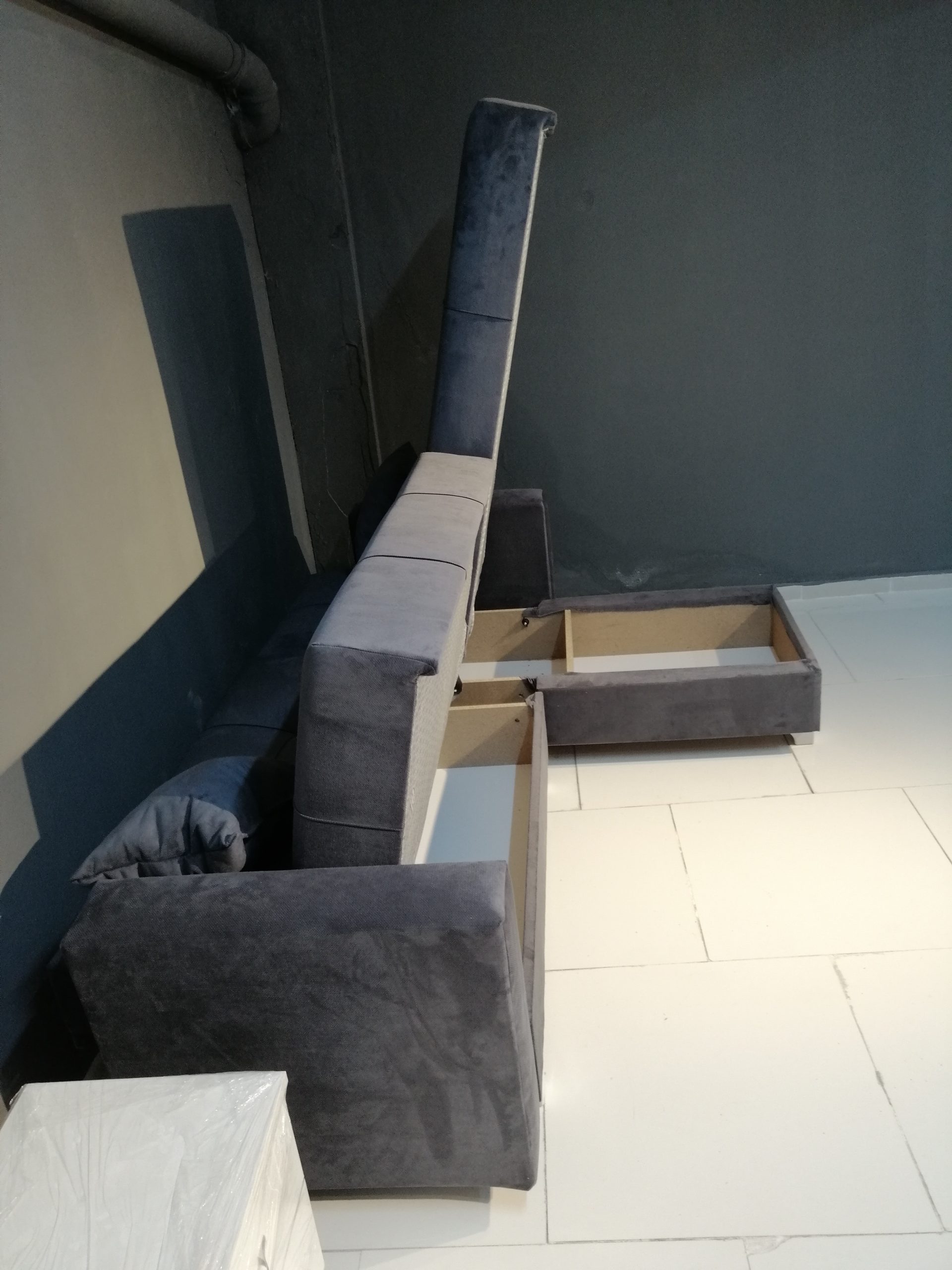 Açılabilir L Koltuk (Gri)