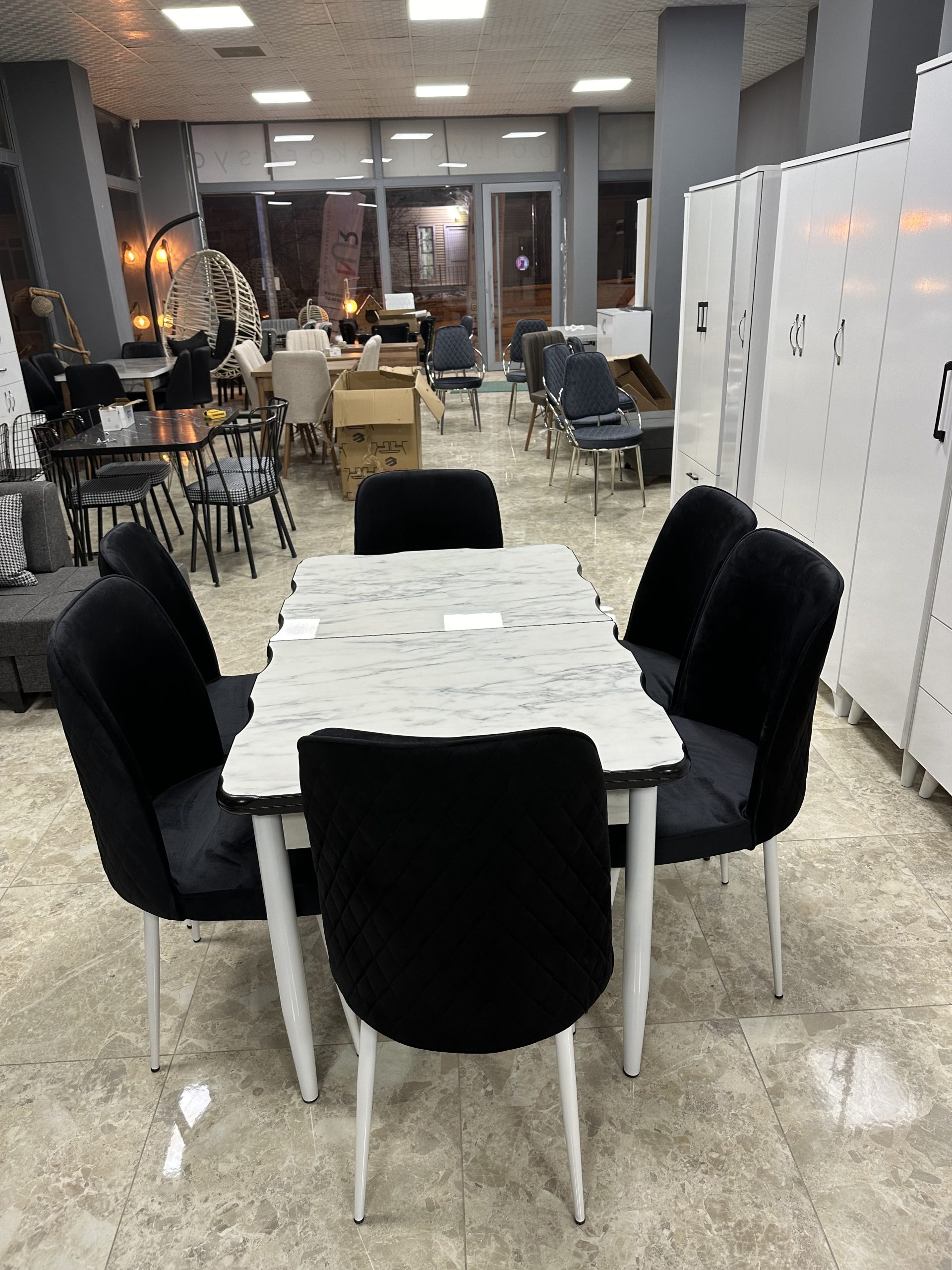 Kütük Masa Takımı (Dokuma Sandalye)