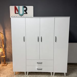 180'lik Modüler Gardırop - Beyaz