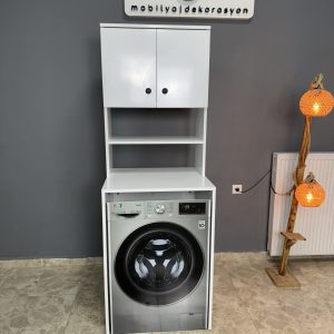 Çamaşır Makinesi Dolabı - Beyaz