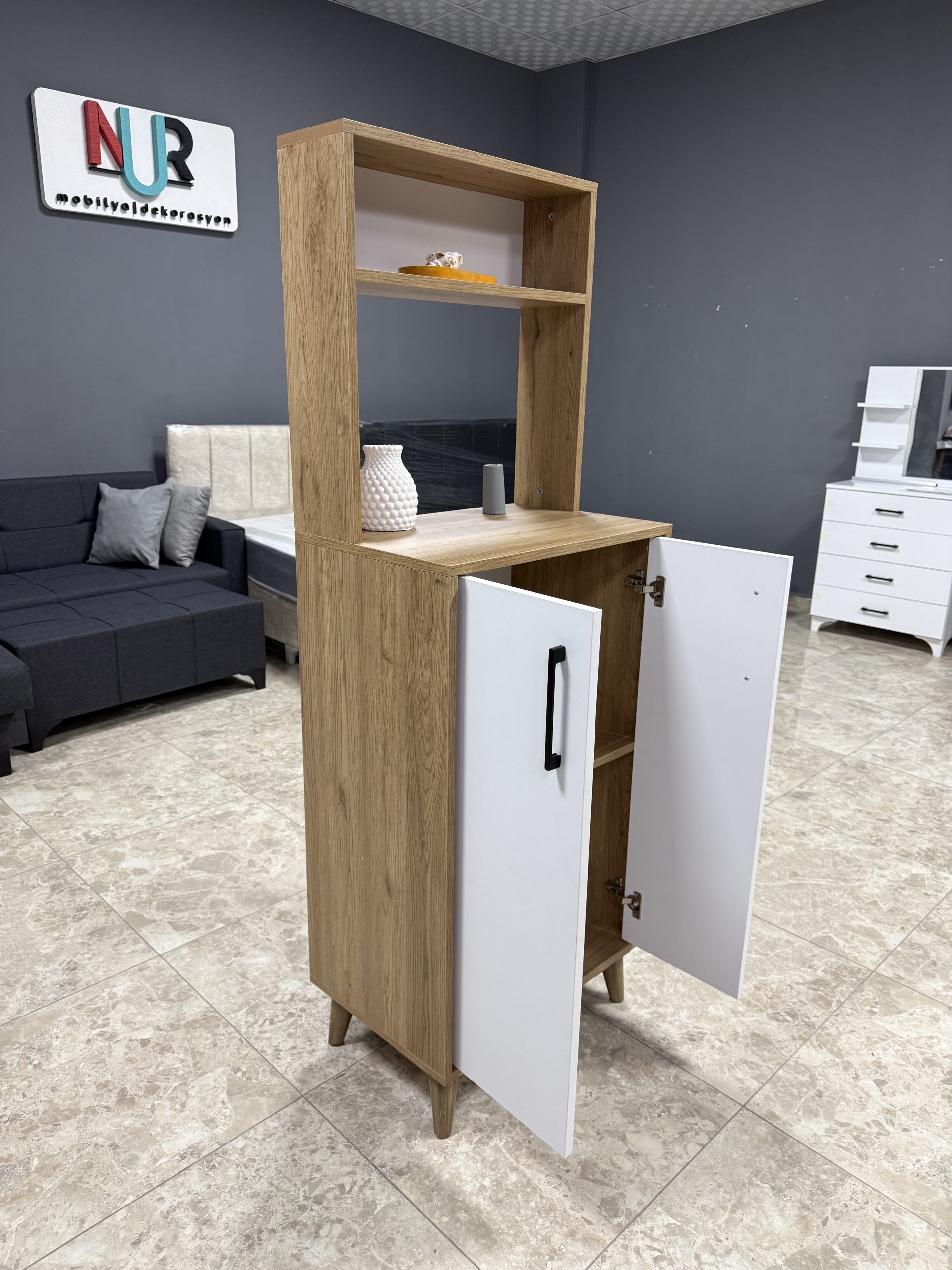 Çok Amaçlı Mini Dolap - Kahve Köşesi (Sepet)