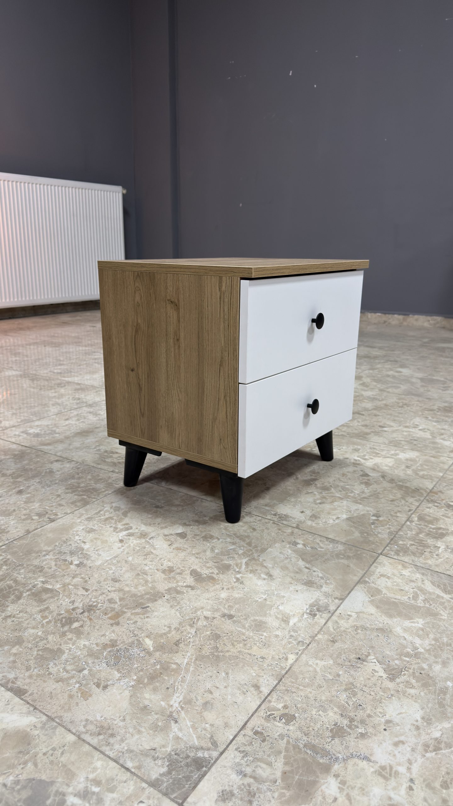 Komodin - Sepet Beyaz